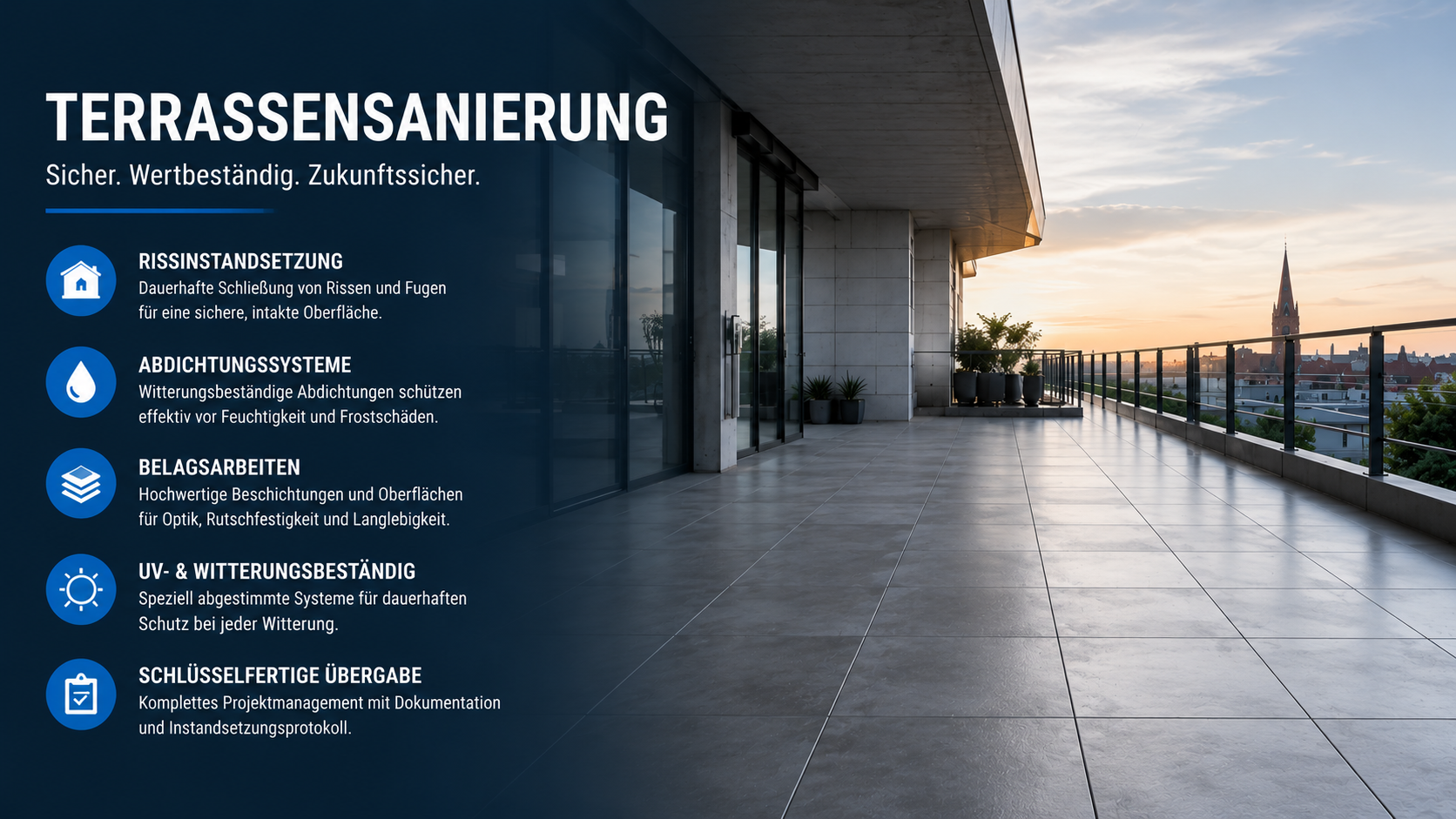 Terrassensanierung Mainz