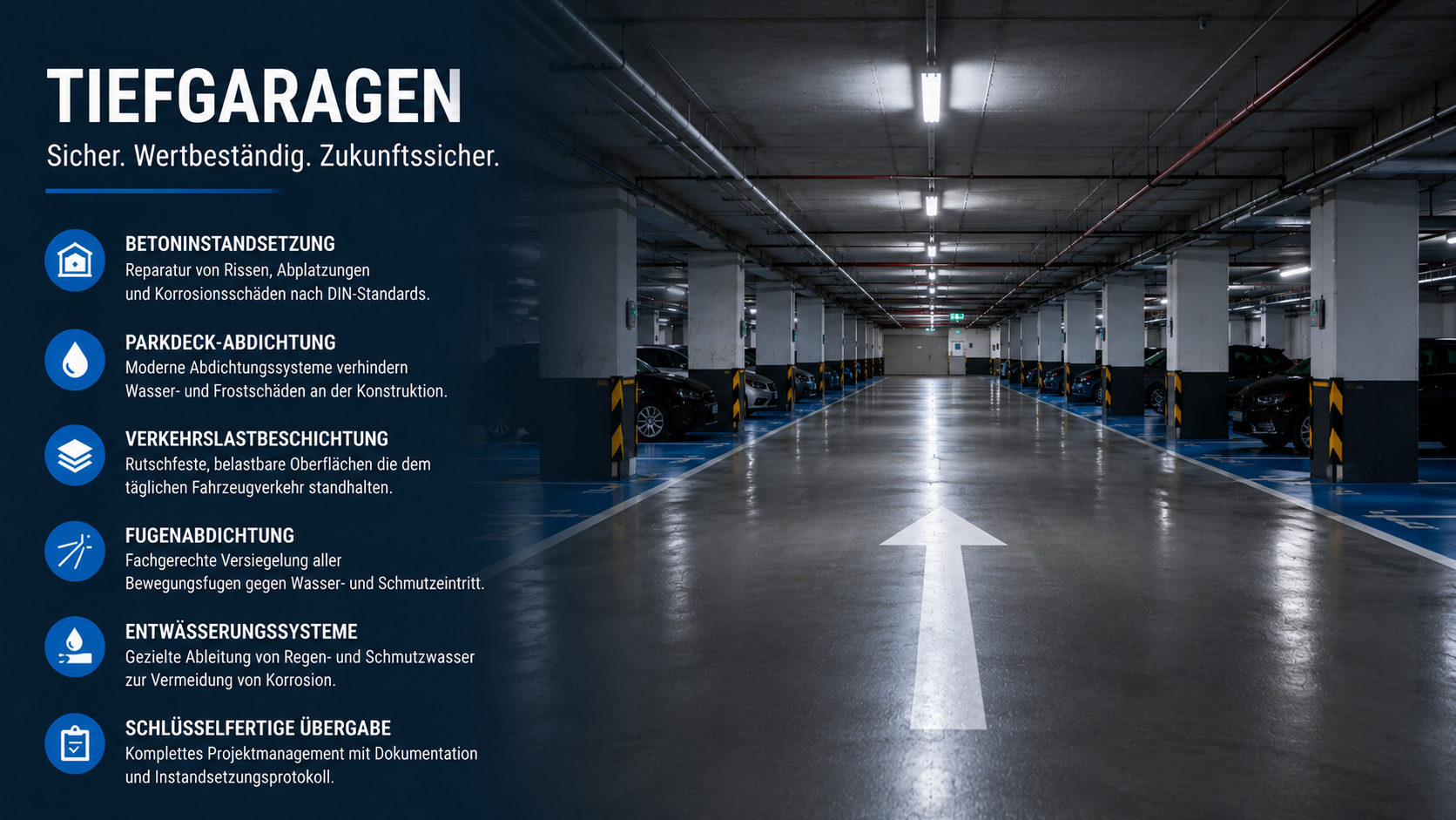 Tiefgaragen Beschichtung Mainz